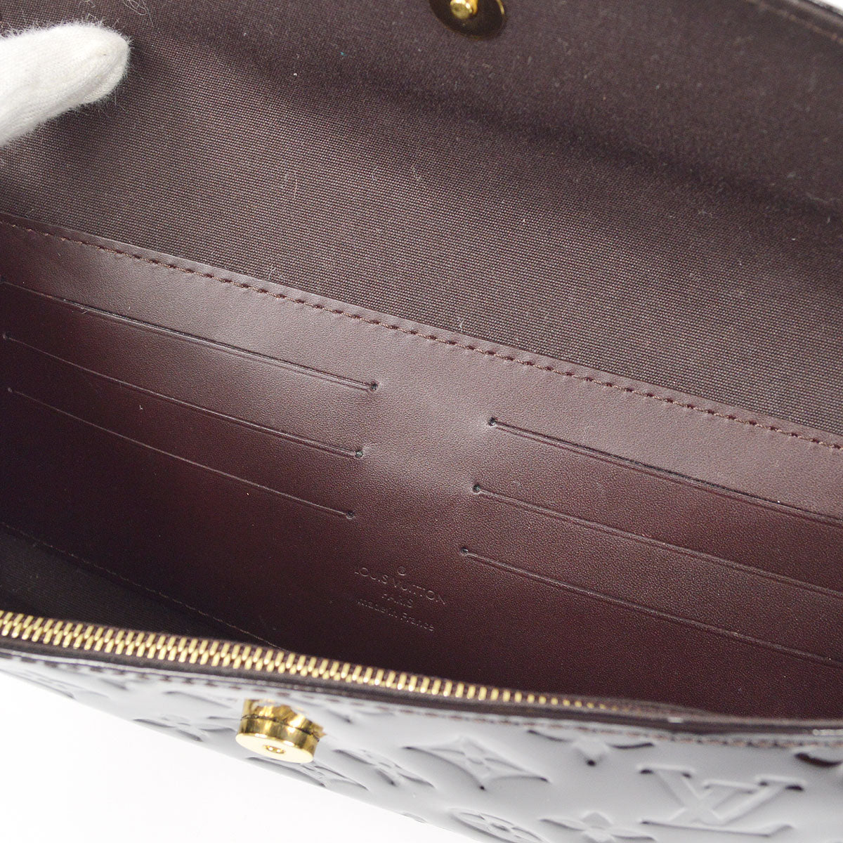 LOUIS VUITTON SUNSET BLUEBIRD HANDBAG VERNIS AMARANTH