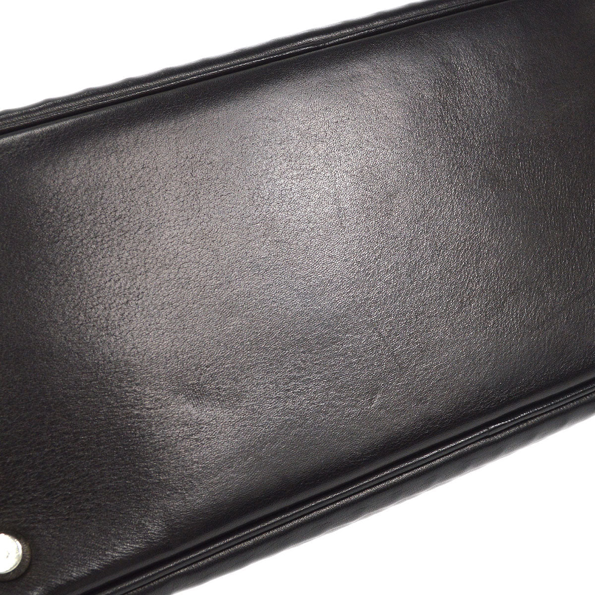 HERMES PLUME 32 Handbag Waffle Deutch Black