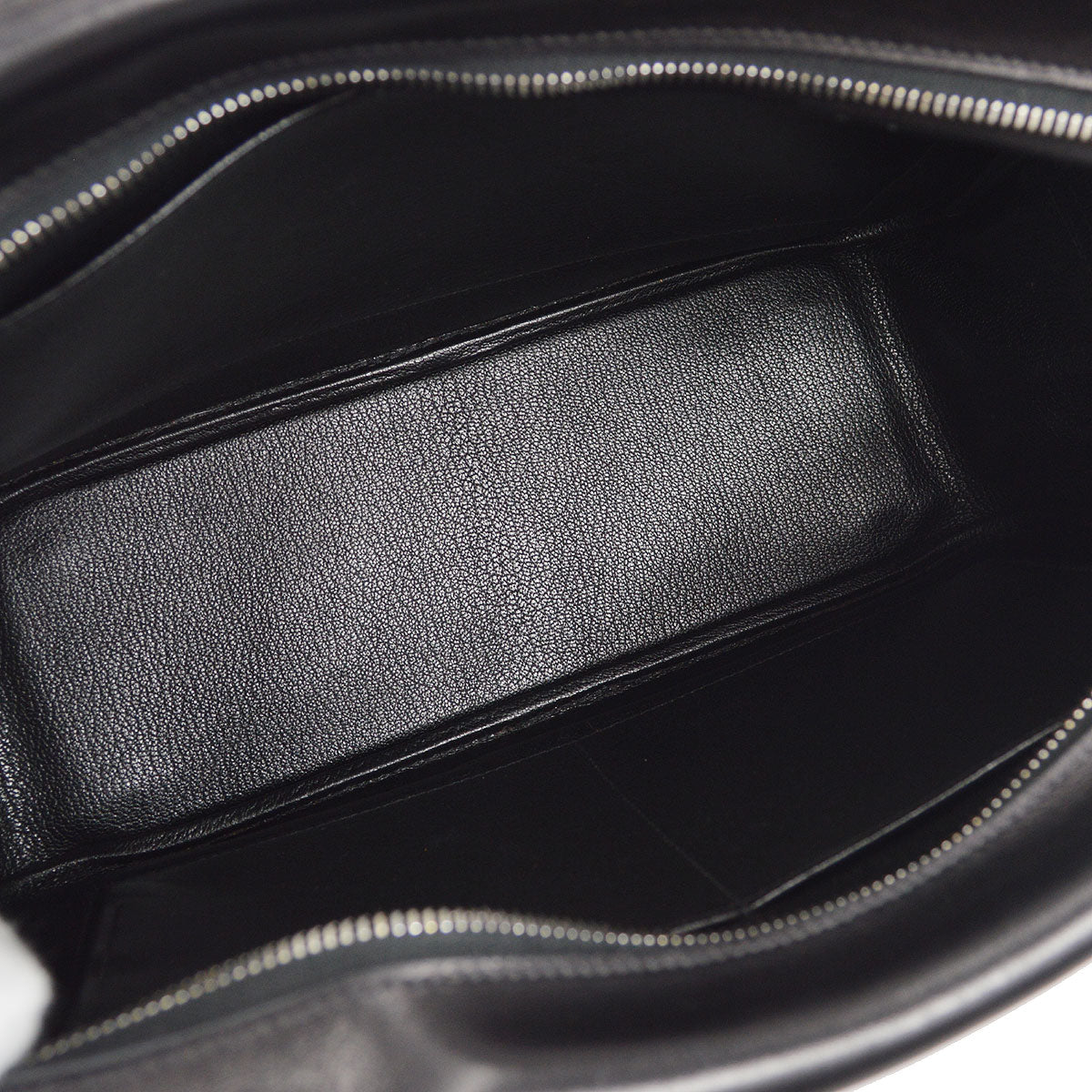 HERMES PLUME 32 Handbag Waffle Deutch Black