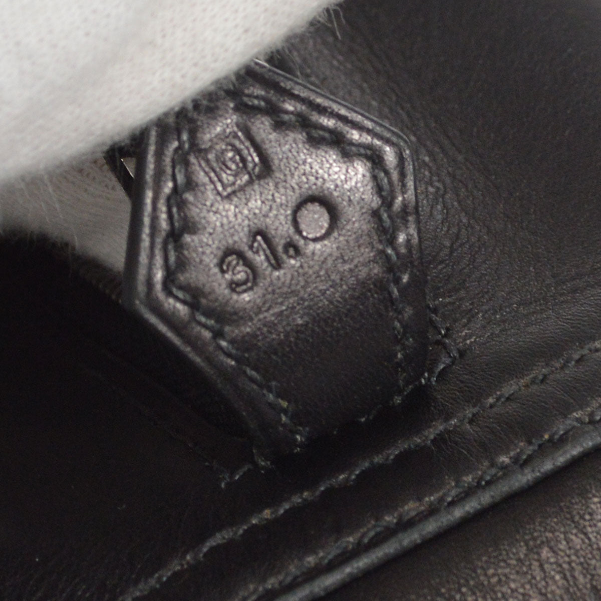 HERMES PLUME 32 Handbag Waffle Deutch Black