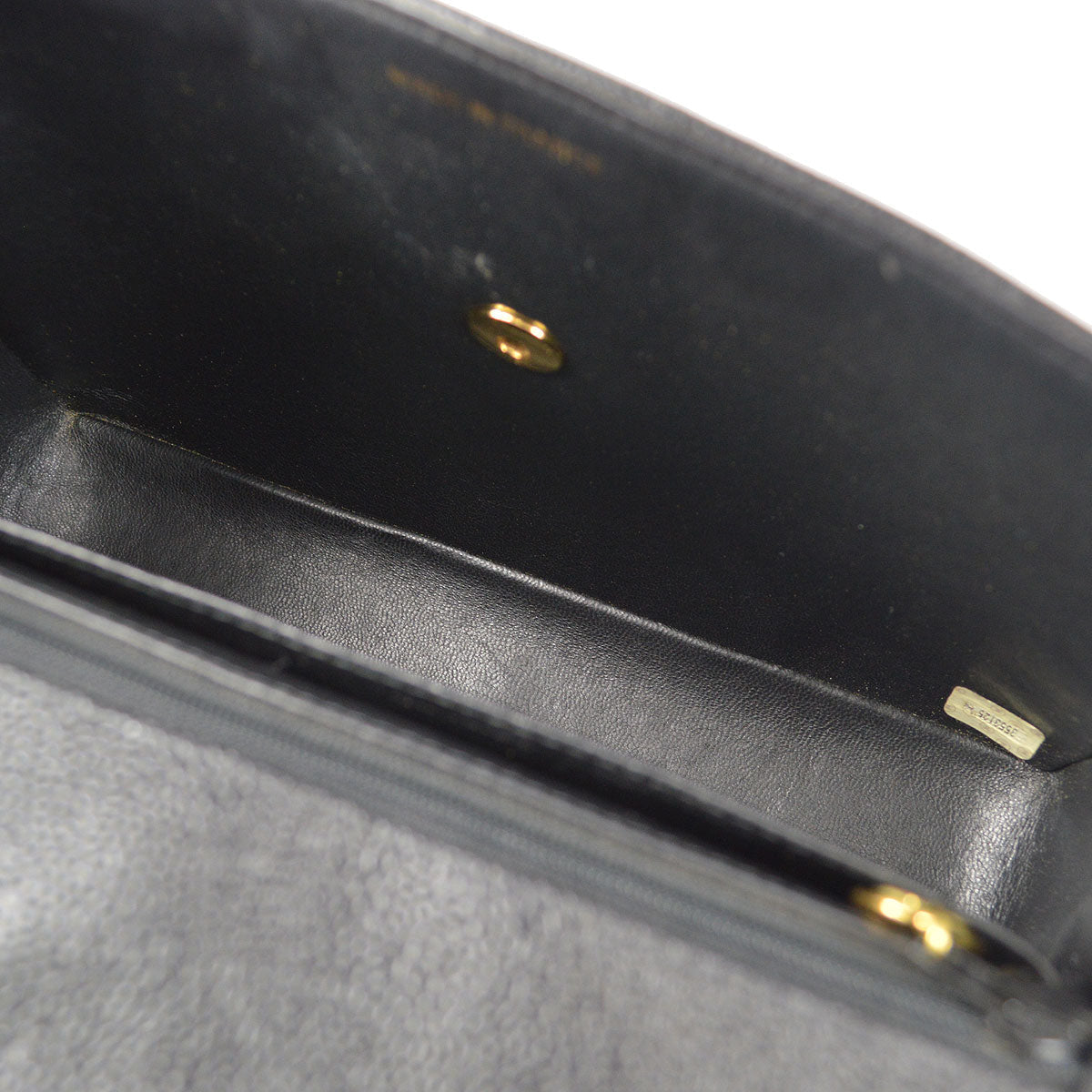 CHANEL Classic Flap Mademoiselle Double Chain Shoulder Bag Caviar 58232
