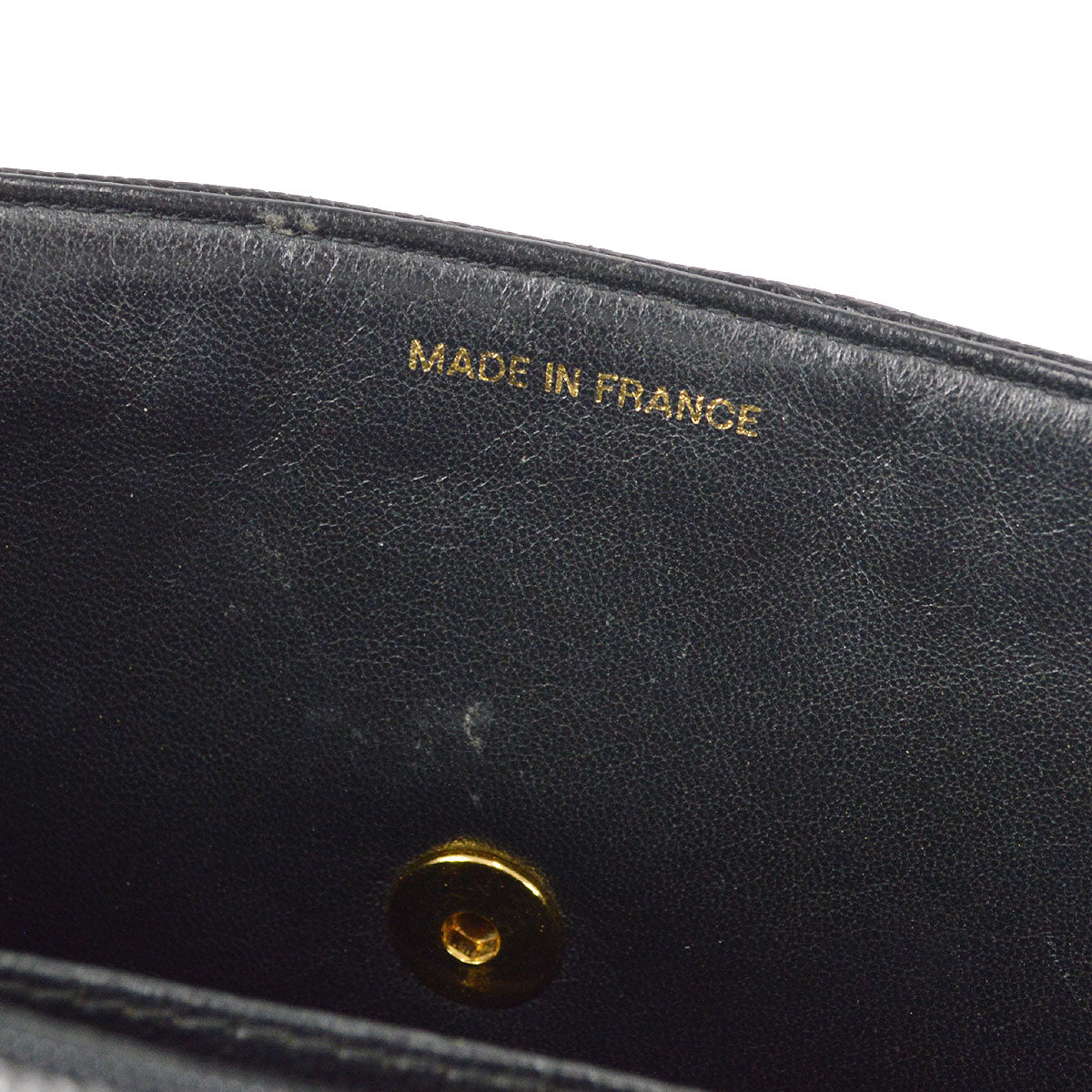 CHANEL Classic Flap Mademoiselle Double Chain Shoulder Bag Caviar 58232