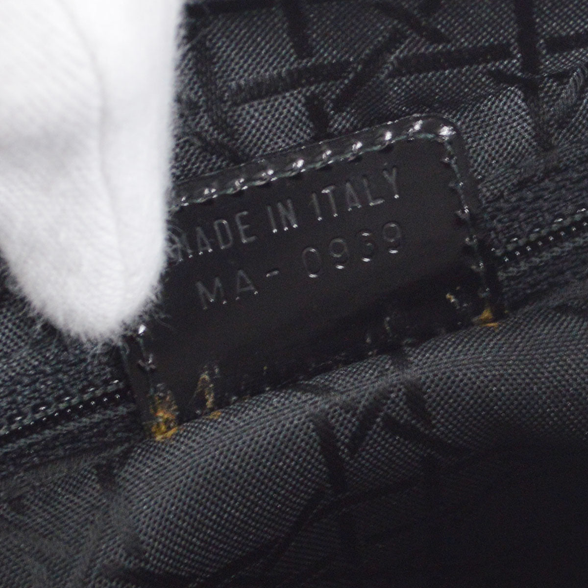 Christian Dior Hound's-tooth Lady Dior 2way Shoulder Handbag Black