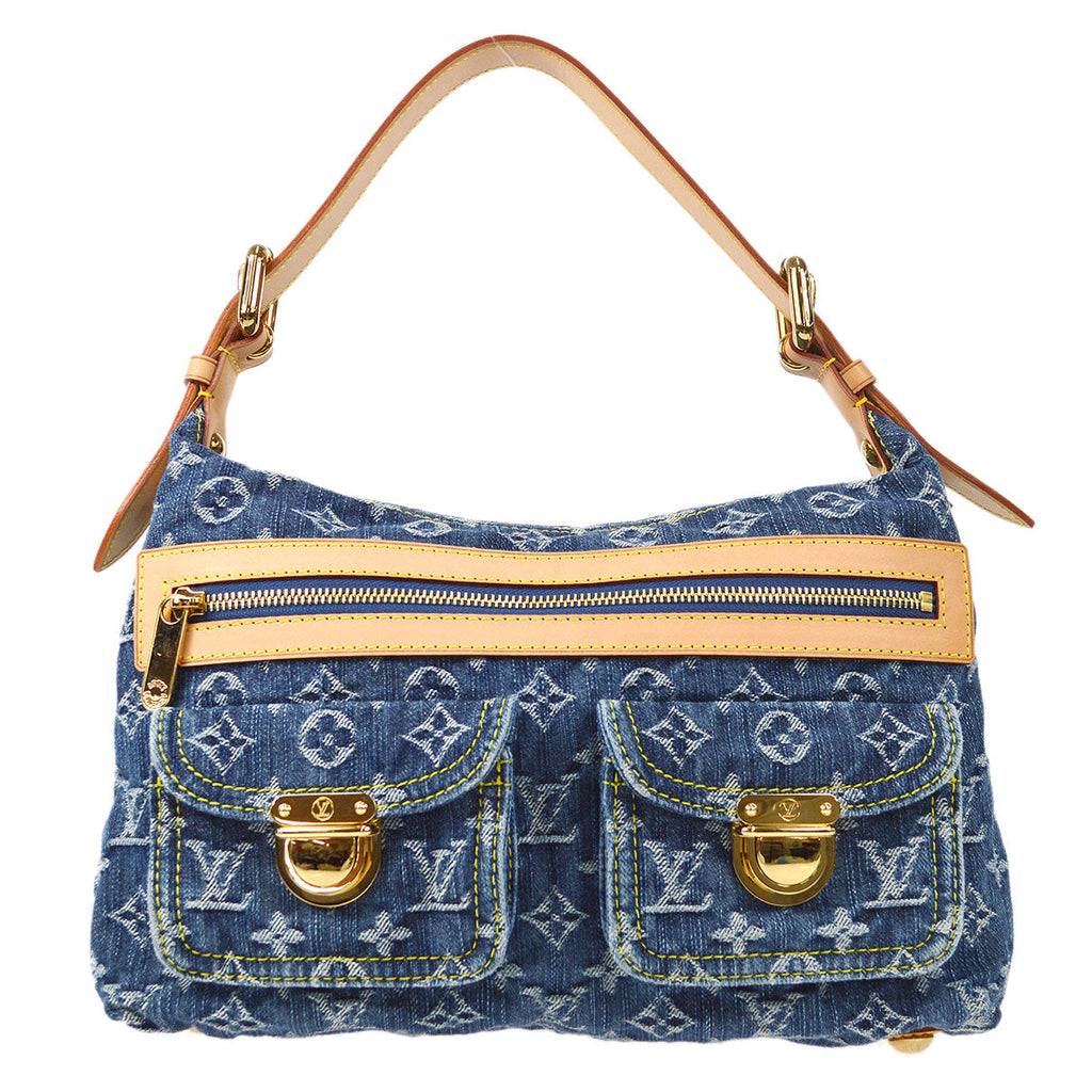 LOUIS VUITTON BAGGY PM SHOULDER BAG MONOGRAM DENIM M95049