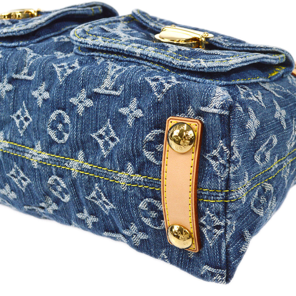 LOUIS VUITTON BAGGY PM SHOULDER BAG MONOGRAM DENIM M95049