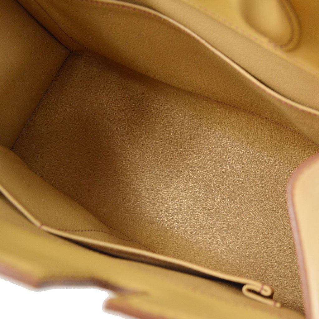 HERMES DALVY 30 Handbag Beige Vibrato Chamonix