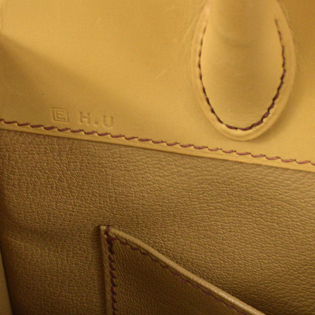 HERMES DALVY 30 Handbag Beige Vibrato Chamonix