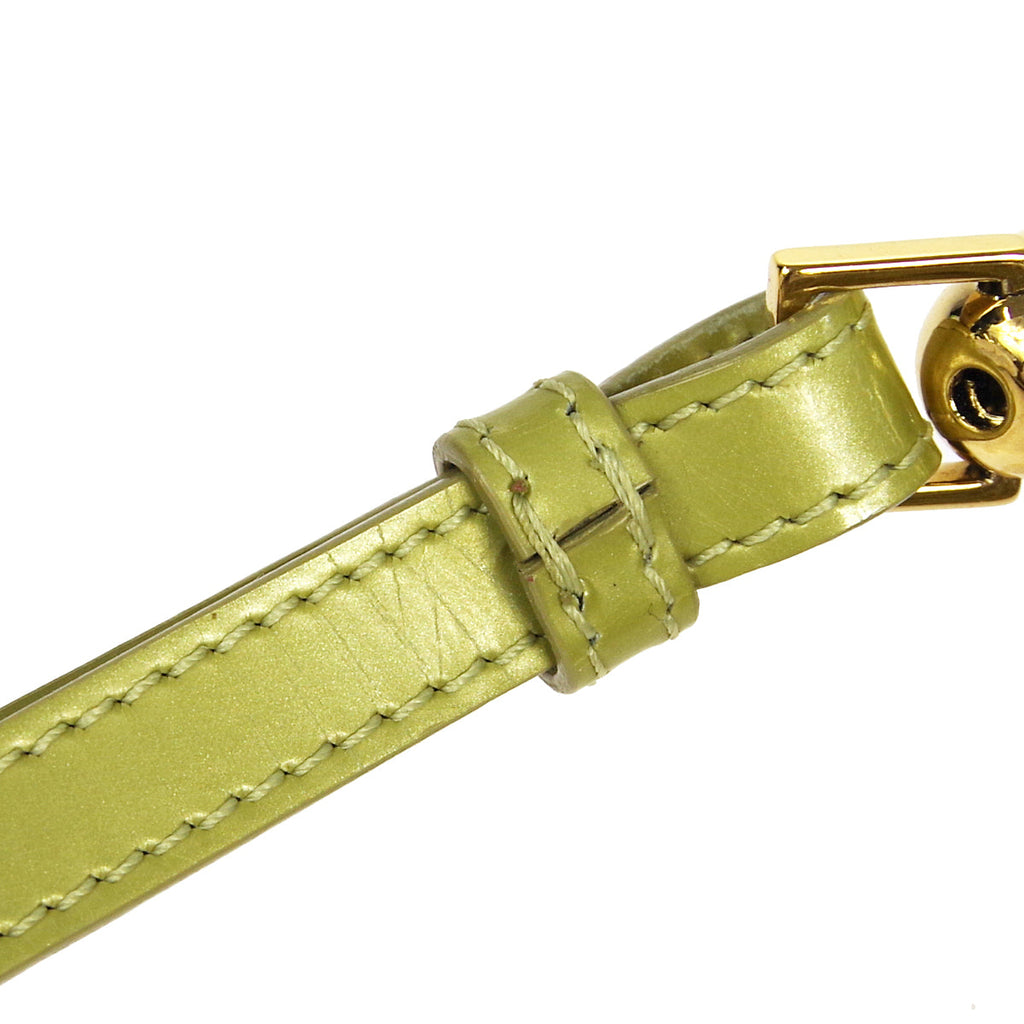 Christian Dior * 2000 Maris Pearl Shoulder Bag Green Python