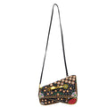 Christian Dior * MONTAIGNE CHRIS 1947 Embroidery 2way Shoulder Hnadbag Multicolor Denim