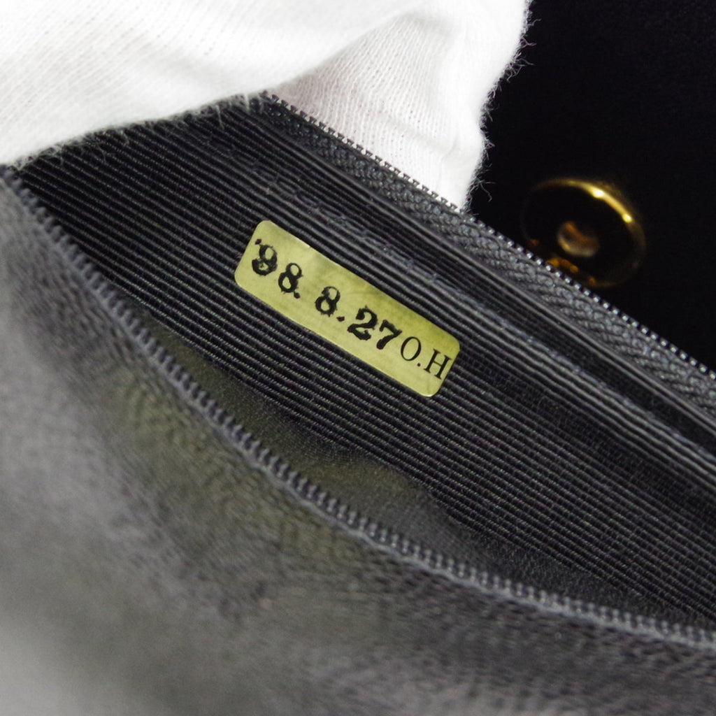 CHANEL 1997-1999 Flap Jumbo Black Caviar 66442