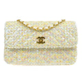 CHANEL * 1989-1991 Straight Flap Medium Sequin 67892