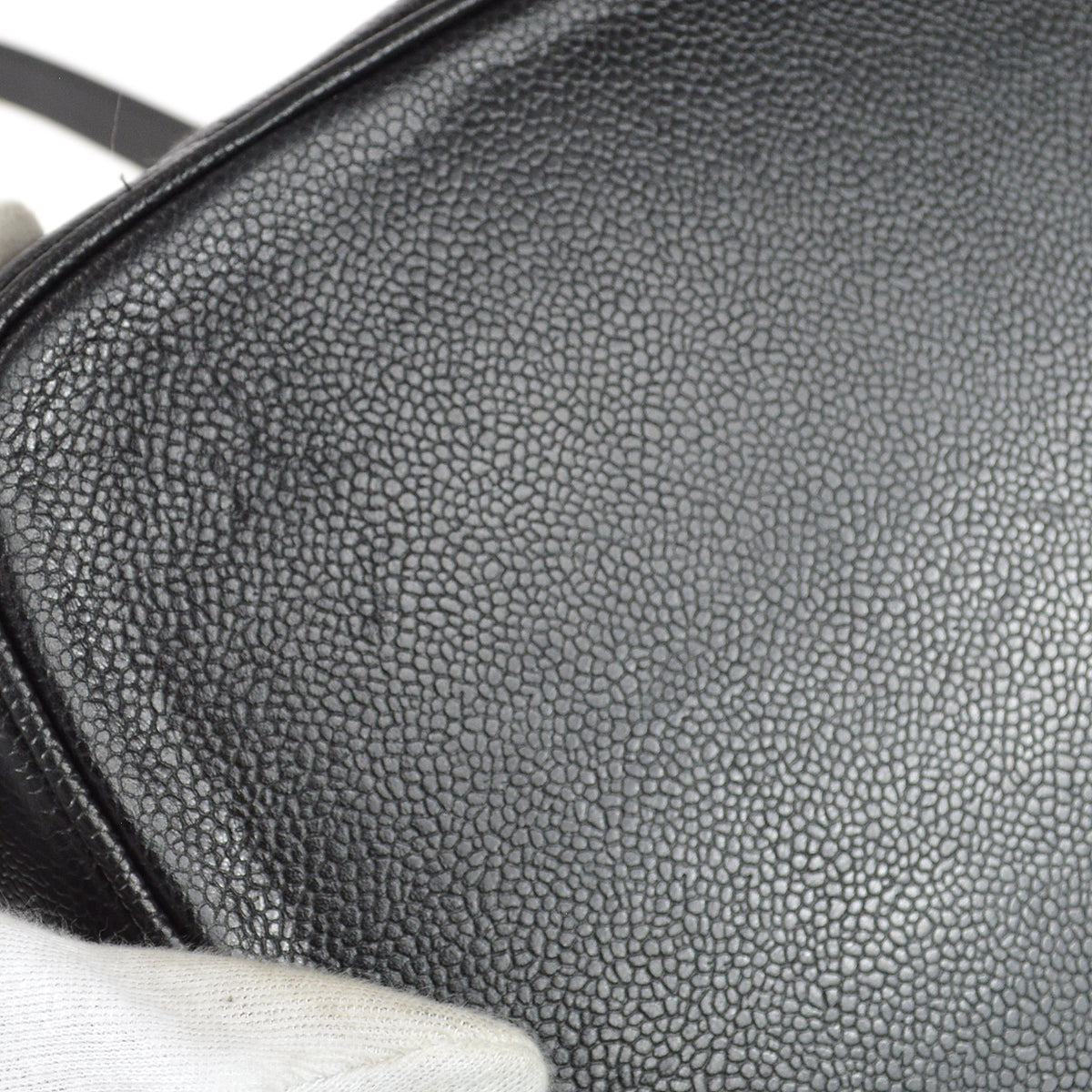 CHANEL 1994-1996 Timeless Vanity Handbag Black Caviar 68008