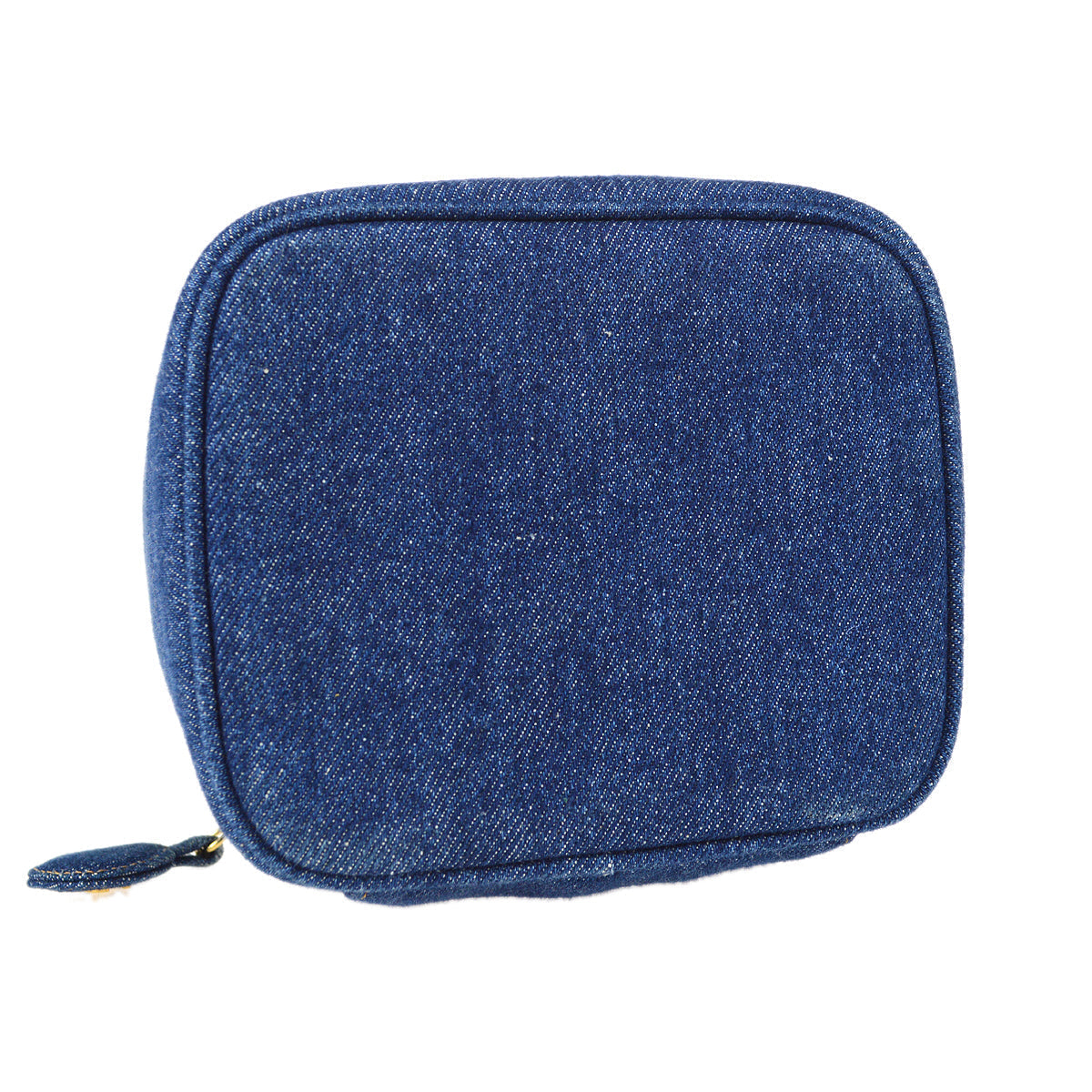 CHANEL Vanity Handbag Indigo Denim 68881