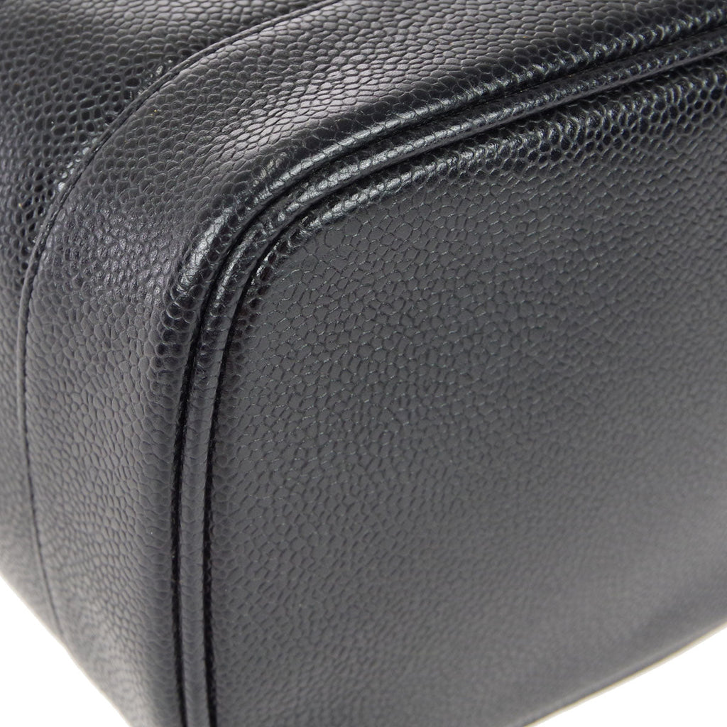 CHANEL Vanity Handbag Black Caviar 78710