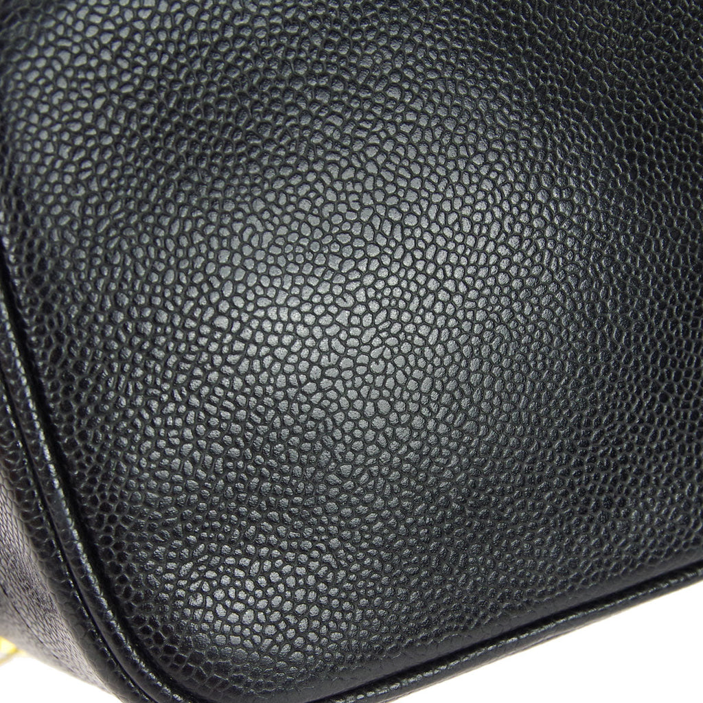 CHANEL Vanity Handbag Black Caviar 78710