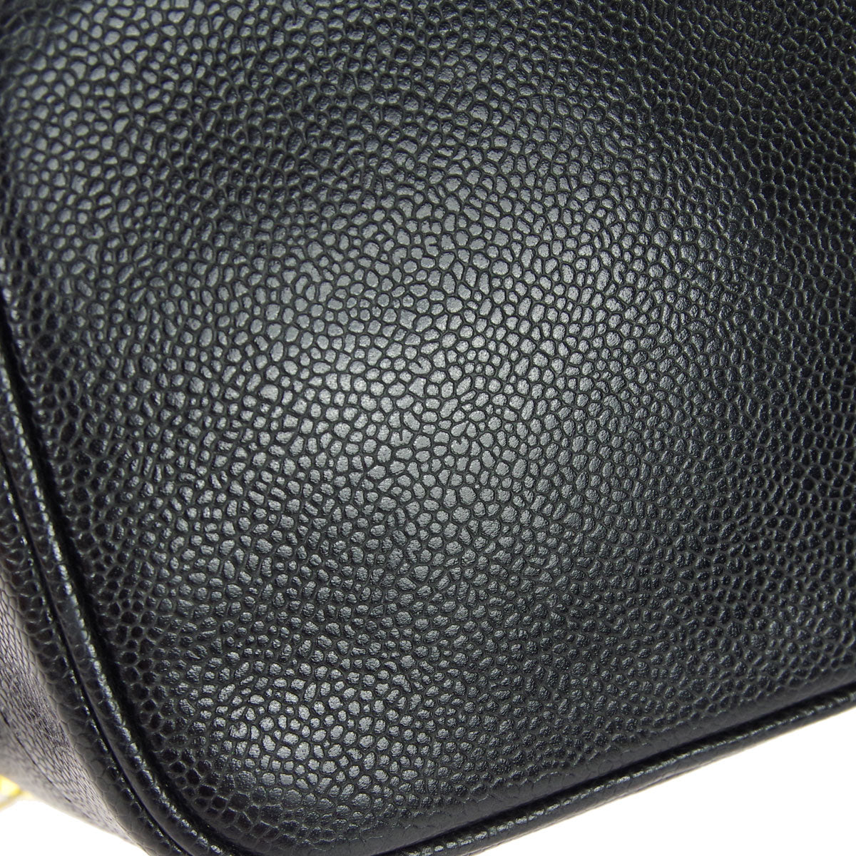 CHANEL Vanity Handbag Black Caviar 78710