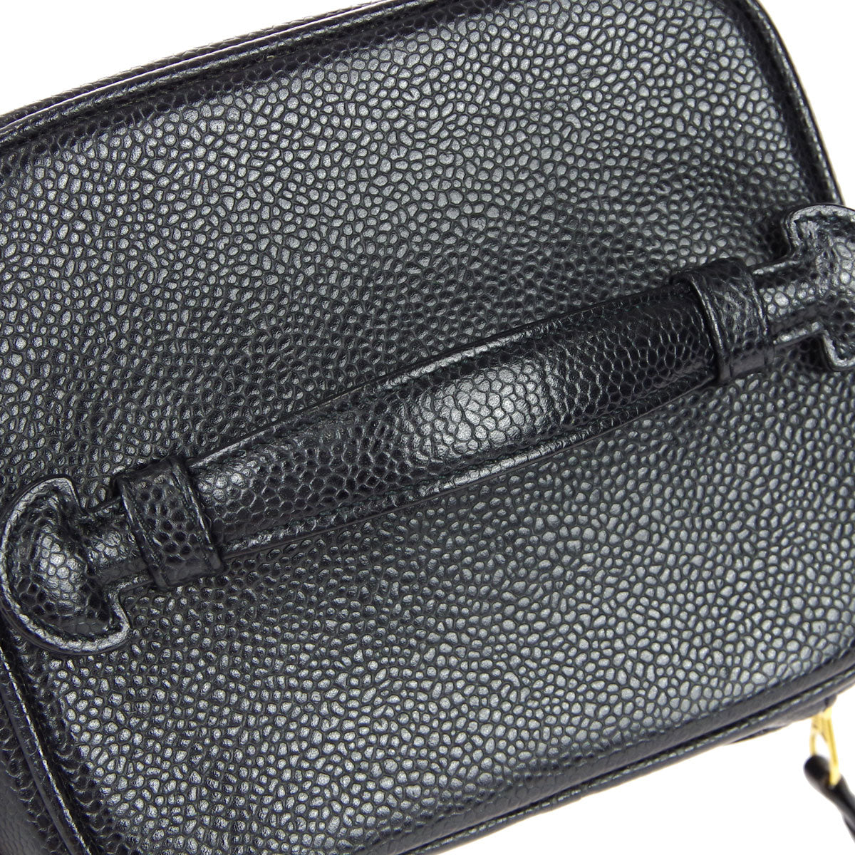 CHANEL Vanity Handbag Black Caviar 78710