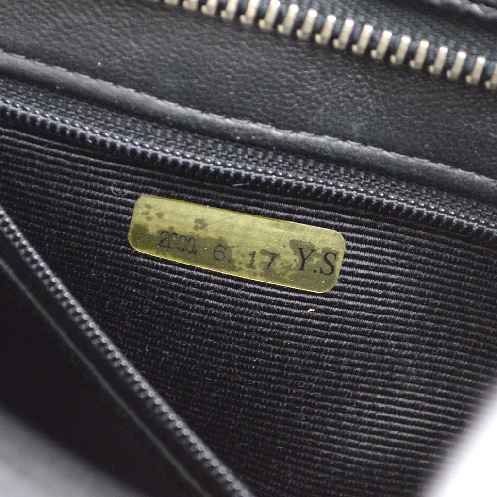 CHANEL Medallion Quilted Tote Handbag Black Caviar 78446