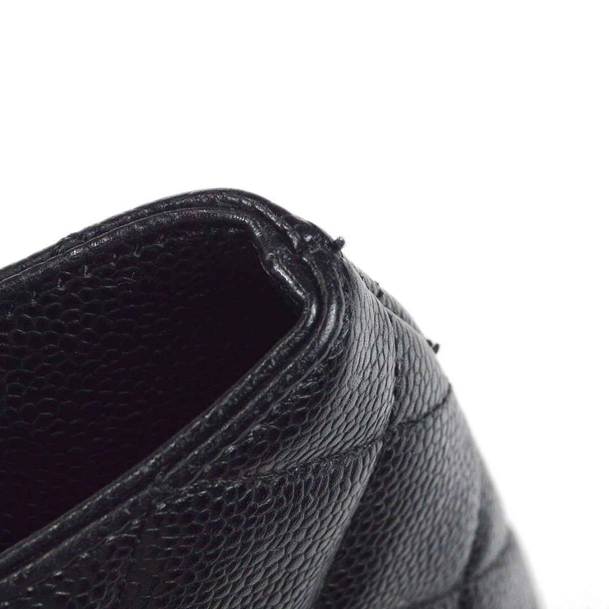 CHANEL Medallion Quilted Tote Handbag Black Caviar 78500