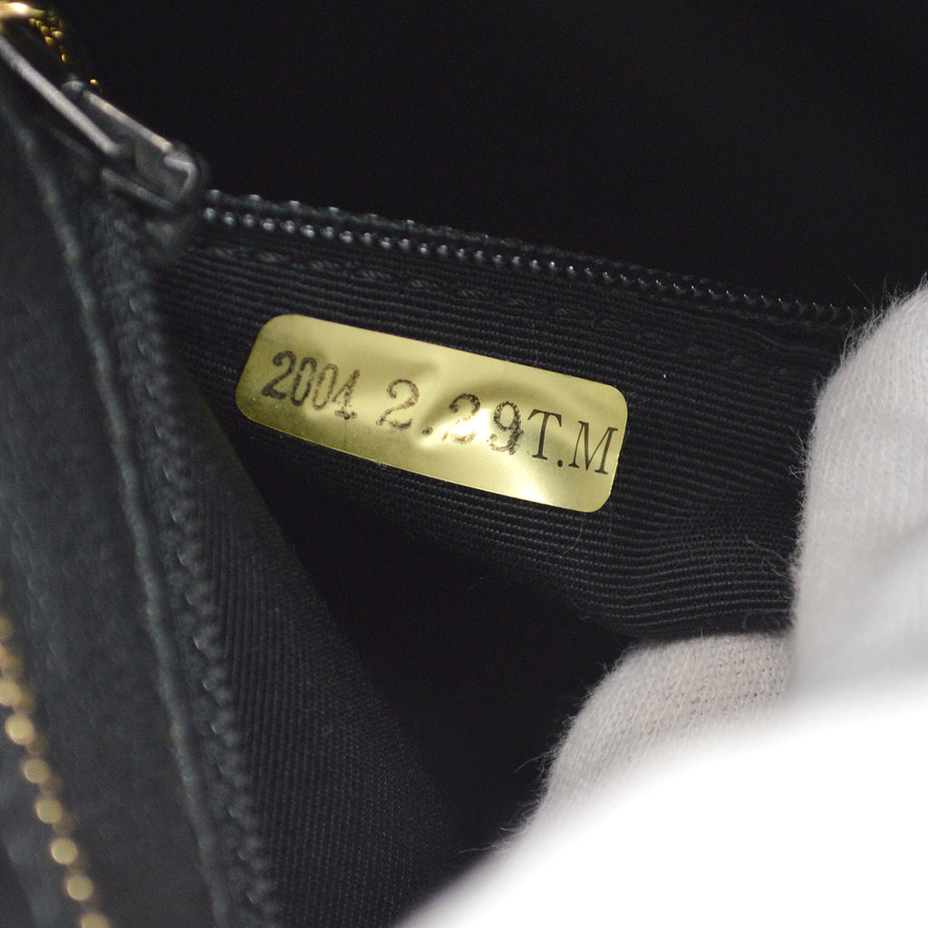 CHANEL Medallion Quilted Tote Handbag Black Caviar 78500