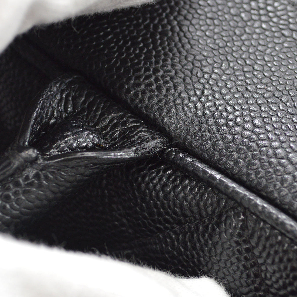 CHANEL 2003-2004 Bowler 37 Black Caviar 97434