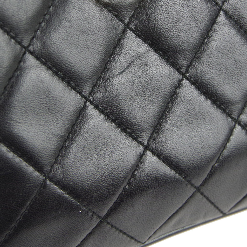 CHANEL Chain Shoulder Bag Black Lambskin 68047