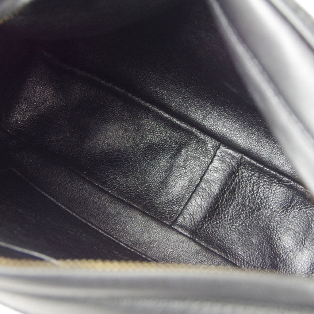 CHANEL Chain Shoulder Bag Black Lambskin 68047