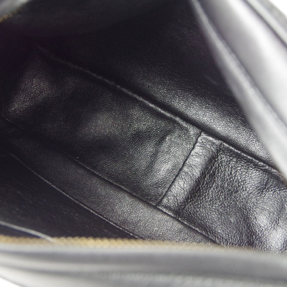 CHANEL Chain Shoulder Bag Black Lambskin 68047