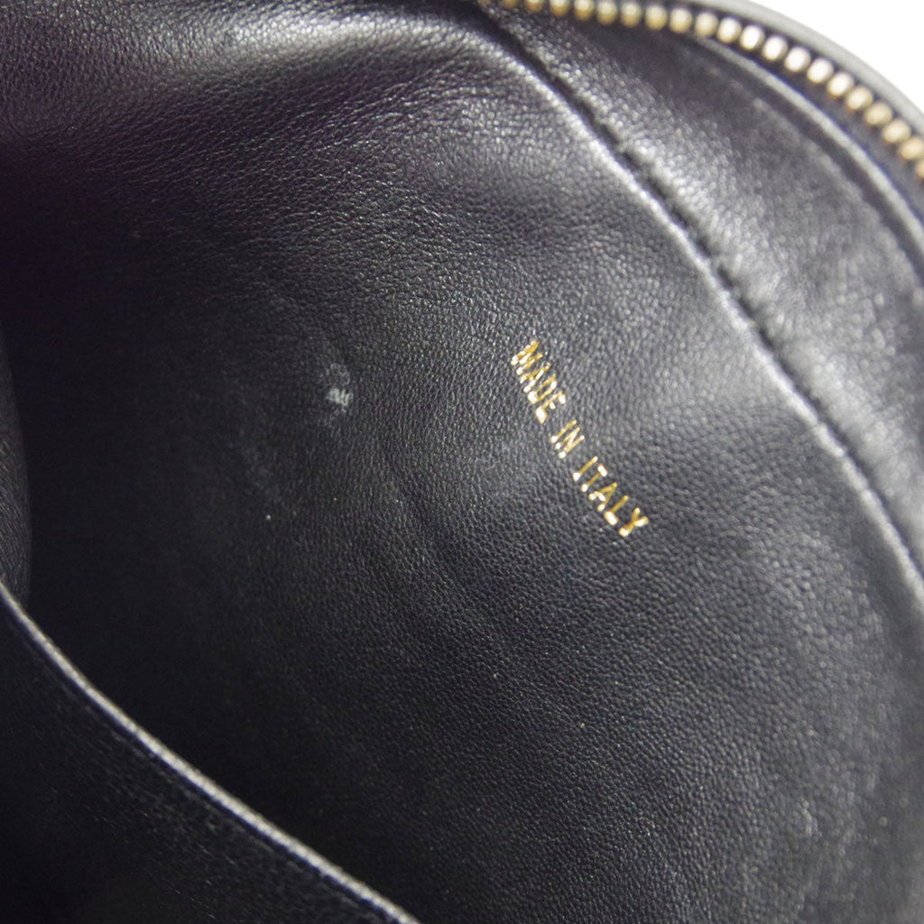 CHANEL Chain Shoulder Bag Black Lambskin 68047