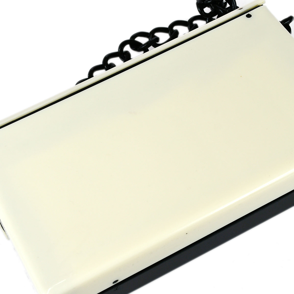 CHANEL Plastic Chain Shoulder Bag Bi-color Black White 68630