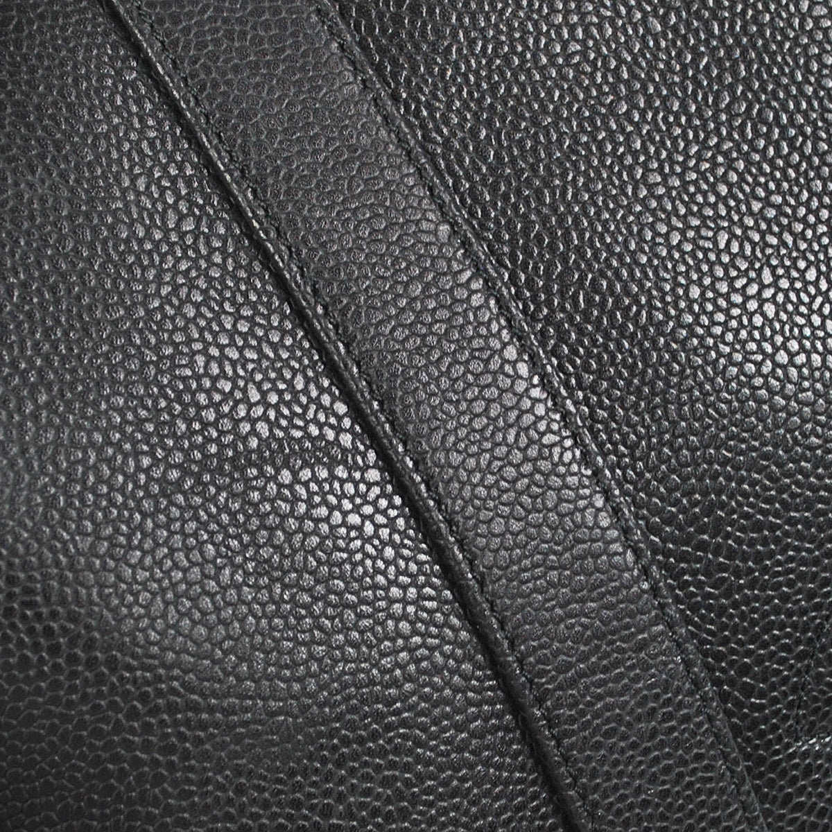 CHANEL Duffle Travel Handbag Black Caviar 78681