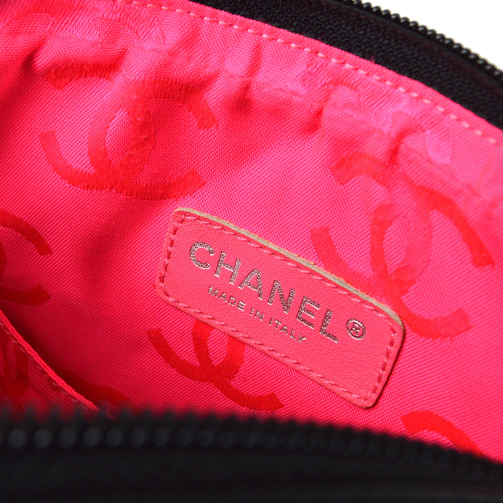 CHANEL Cambon Ligne Shoulder Bag Black Calfskin 98565