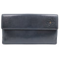 Chanel Black Leather Camellia wallet accessories