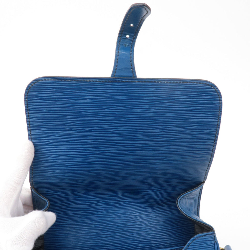Louis Vuitton Epi Cartouchiere Shoulder Bag Toledo Blue M52245