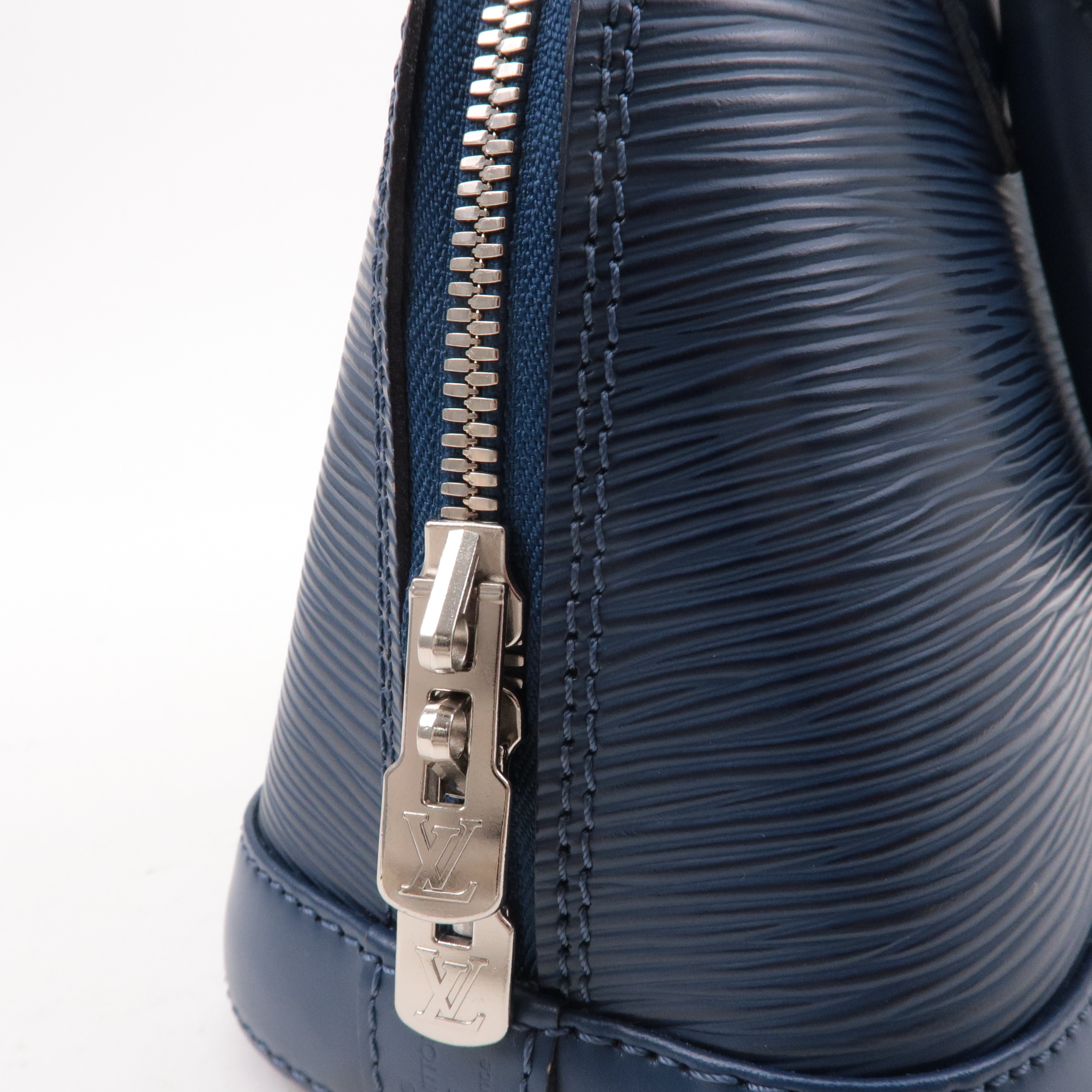 Louis Vuitton Epi Alma BB 2Way Bag Andigo Blue M40855