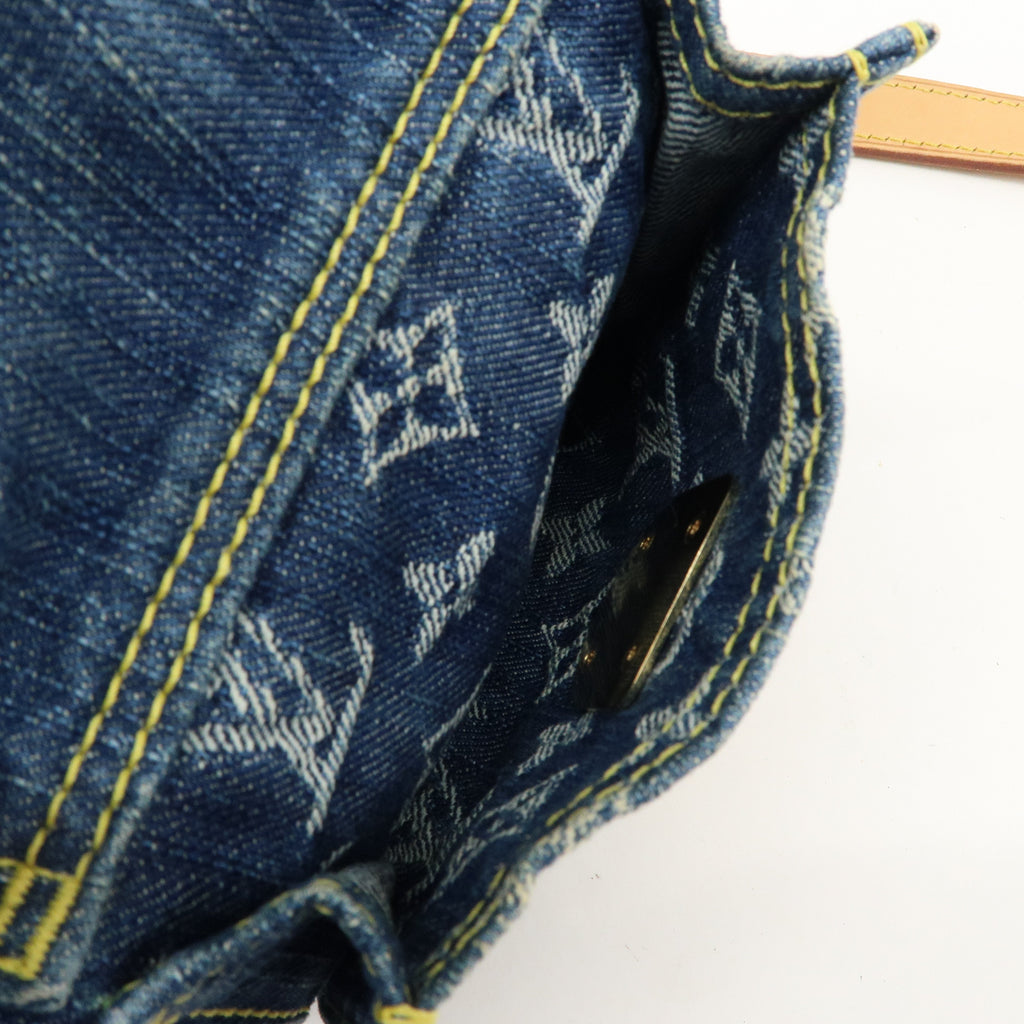 Louis Vuitton Monogram Denim Camera Bag Shoulder Bag Blue