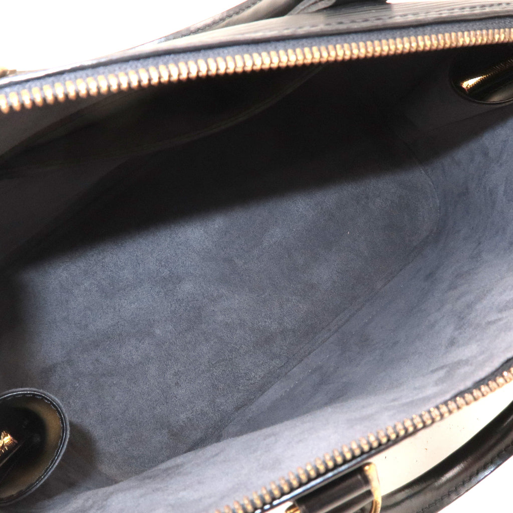 Louis Vuitton Epi Alma Hand Bag Noir Black M52142