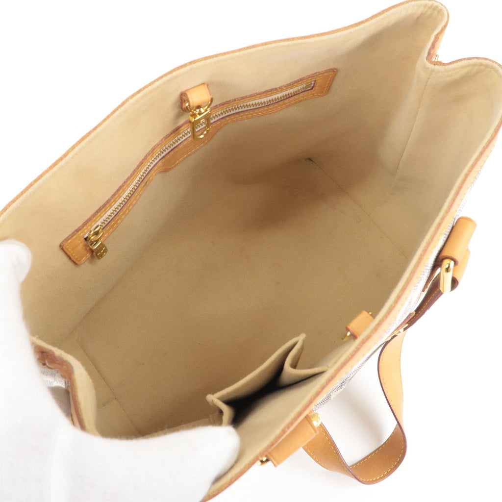 Louis Vuitton Damier Azur Hampstead PM Hand Bag Ivory N51207