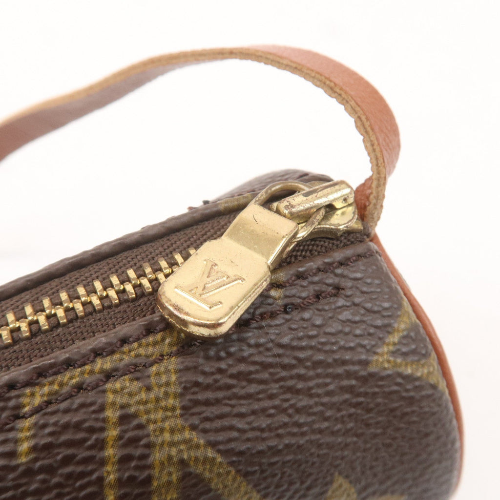 Louis Vuitton Set of 2 Monogram Pouch for Papillon Bag Brown