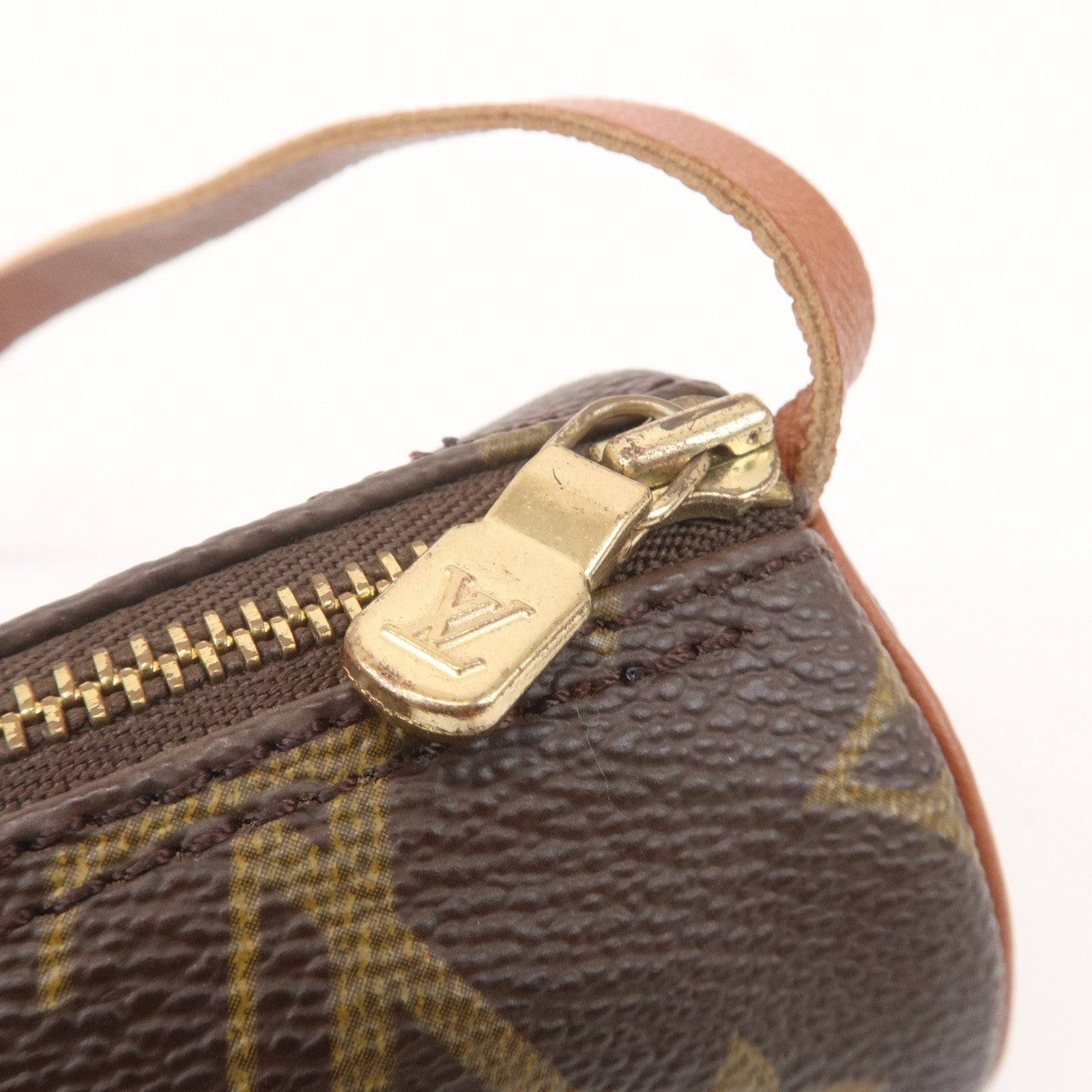 Louis Vuitton Set of 2 Monogram Pouch for Papillon Bag Brown