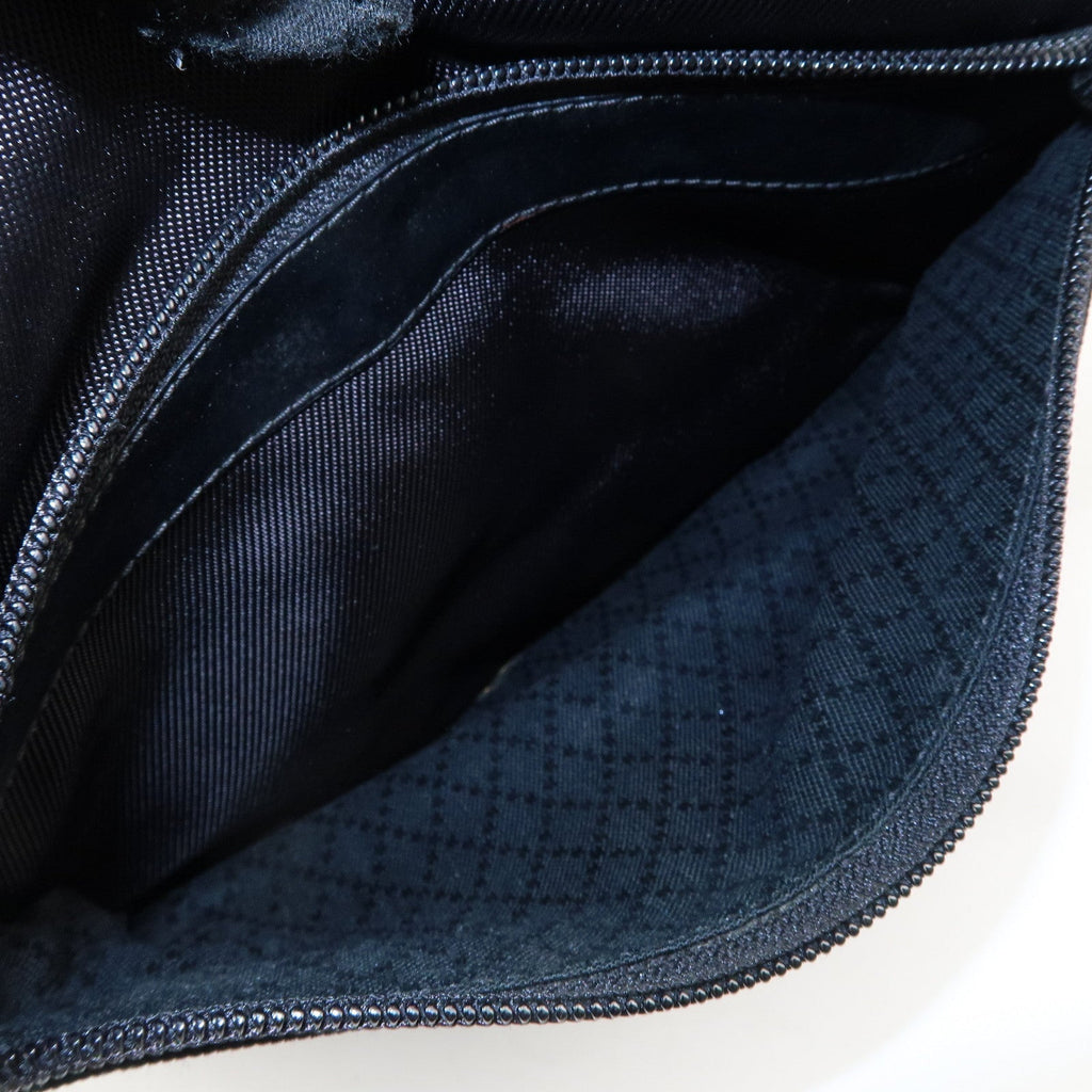GUCCI Bamboo Nylon Leather 2WAY Bag Black 000・2404・0509