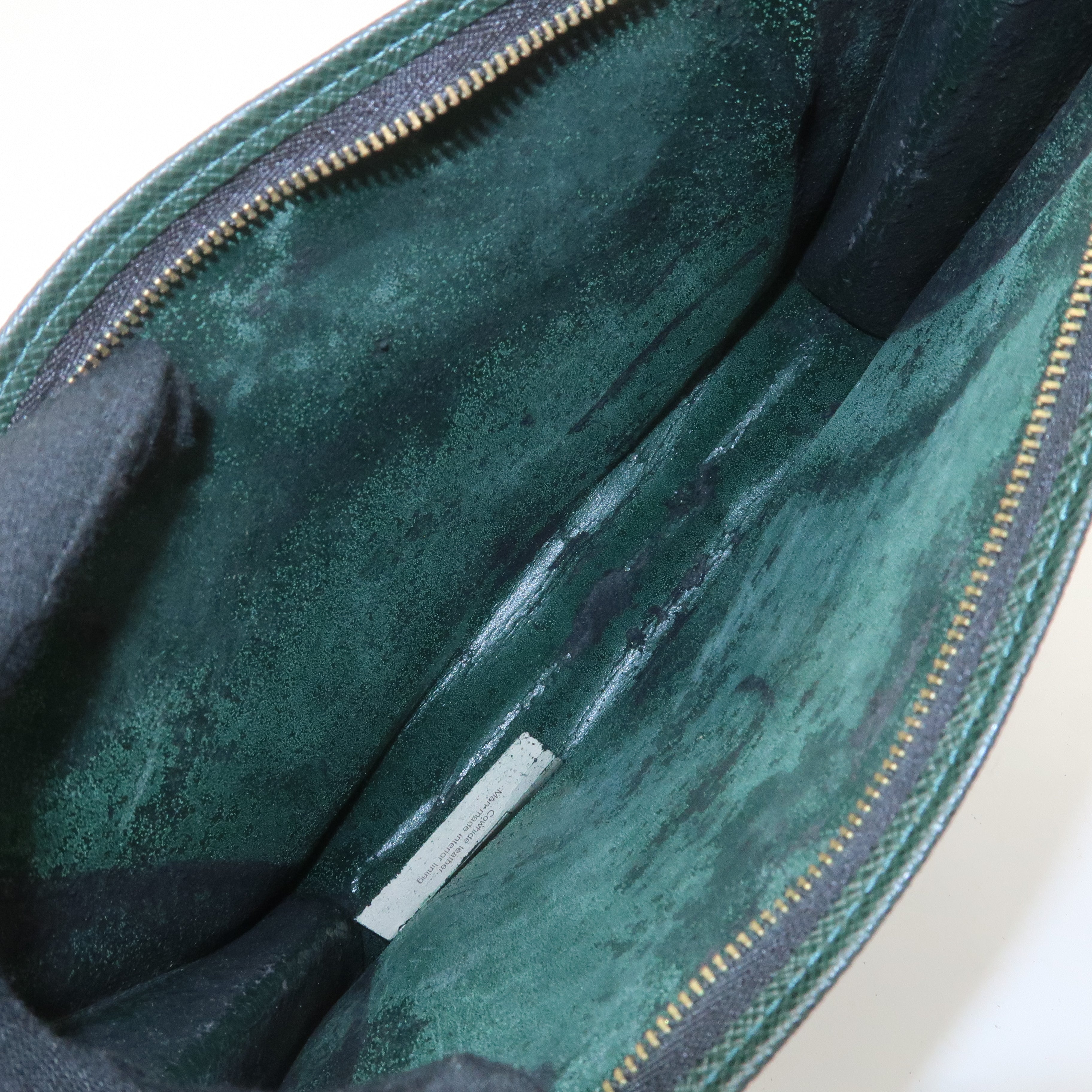 Louis Vuitton Epi Taiga Set of 2 Cluch Bag Green Black M52522