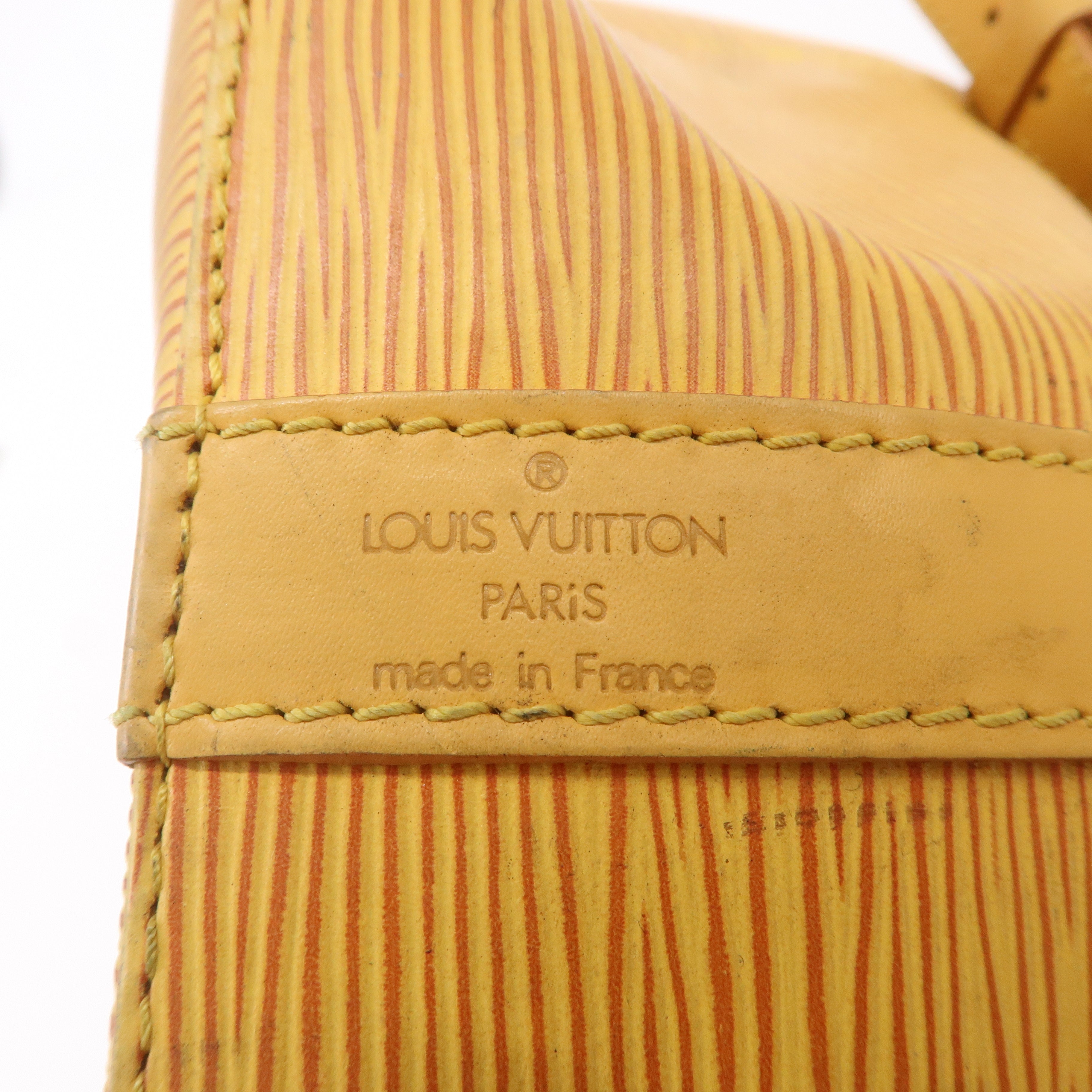 AuthenticLouis Vuitton Epi Petit Noe Shoulder Bag Tassili Yellow M44109