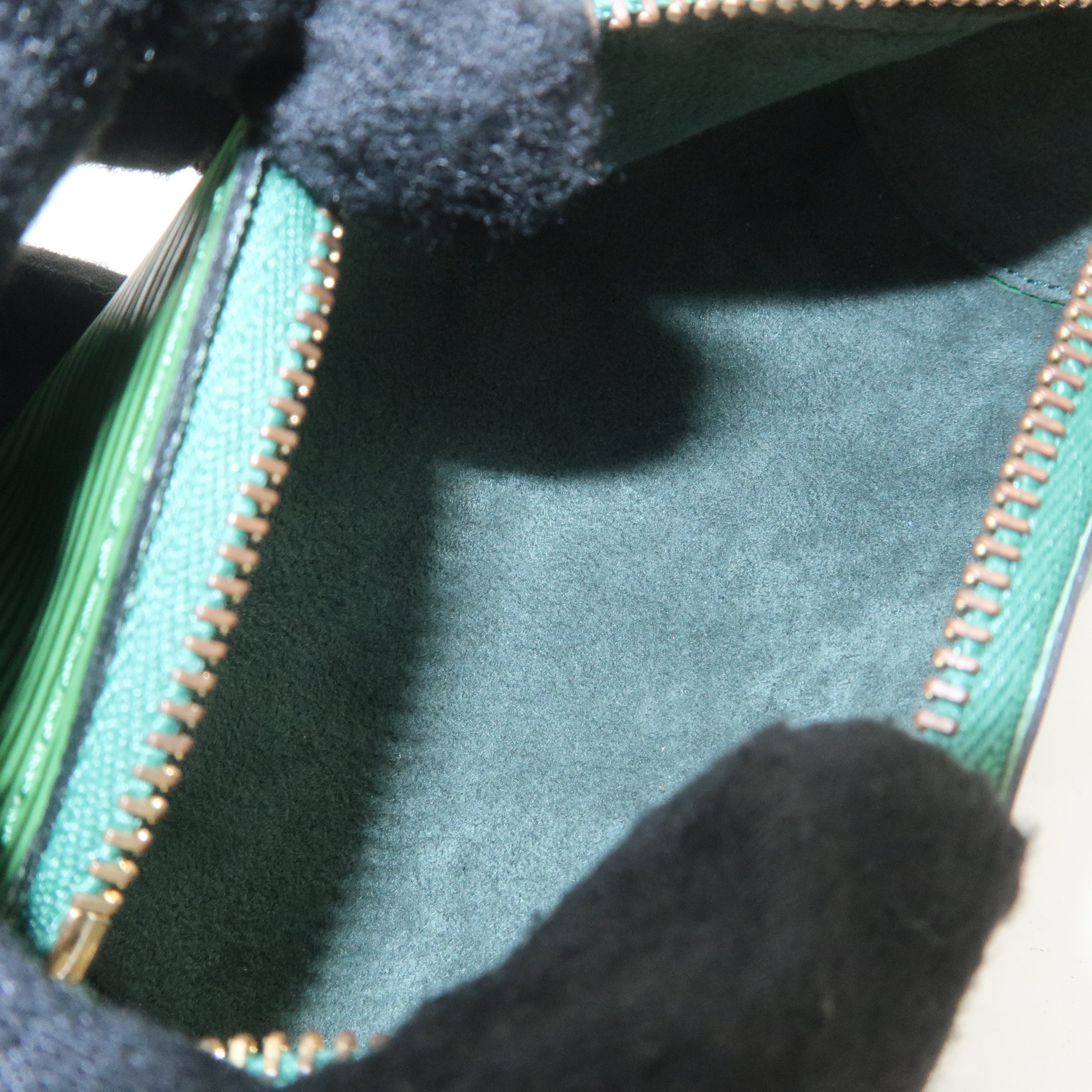 Louis Vuitton Epi Mini Pouch For Soufflot Hand Bag Borneo Green F/S