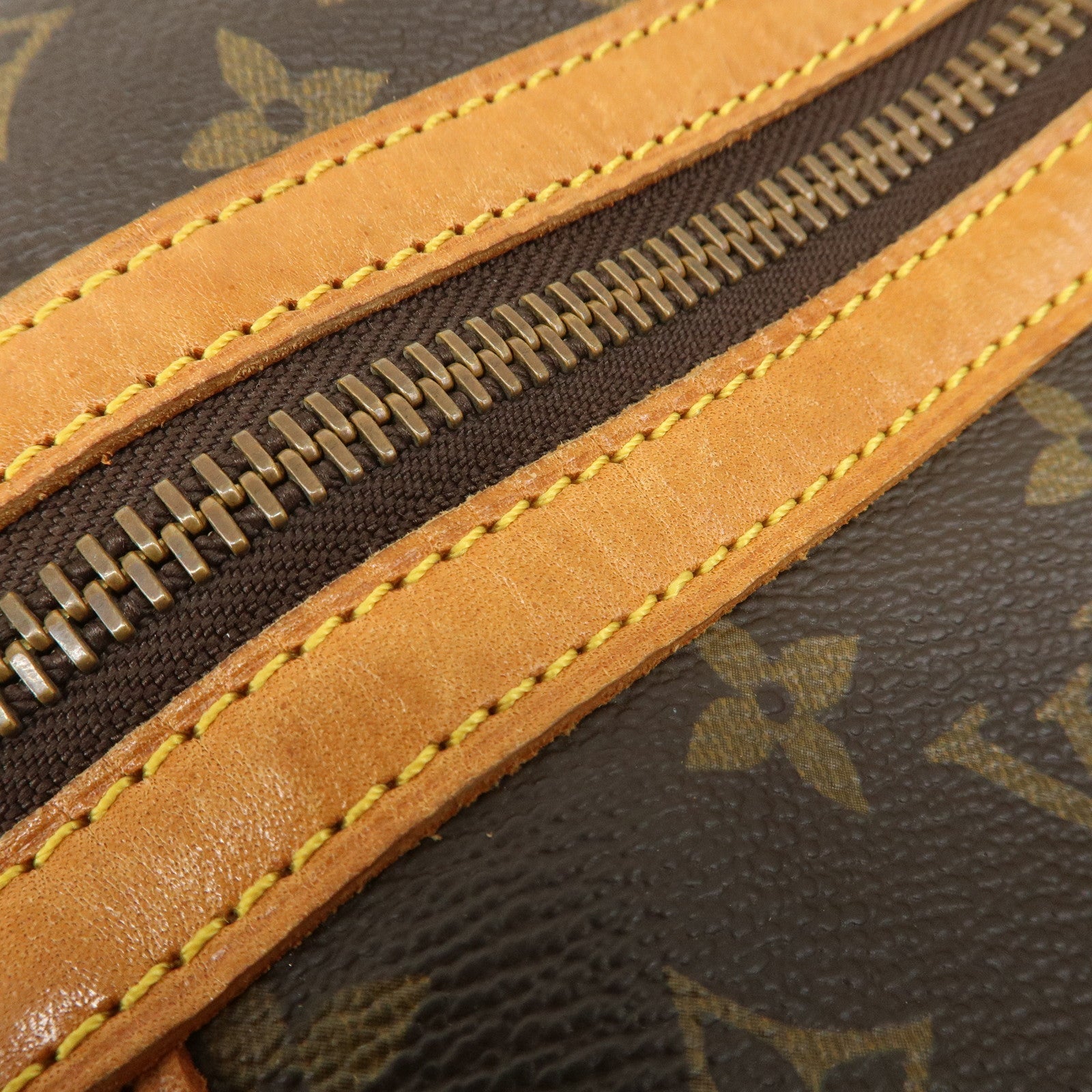 Louis Vuitton Monogram Sac Souple 55 Boston Bag Brown M41622