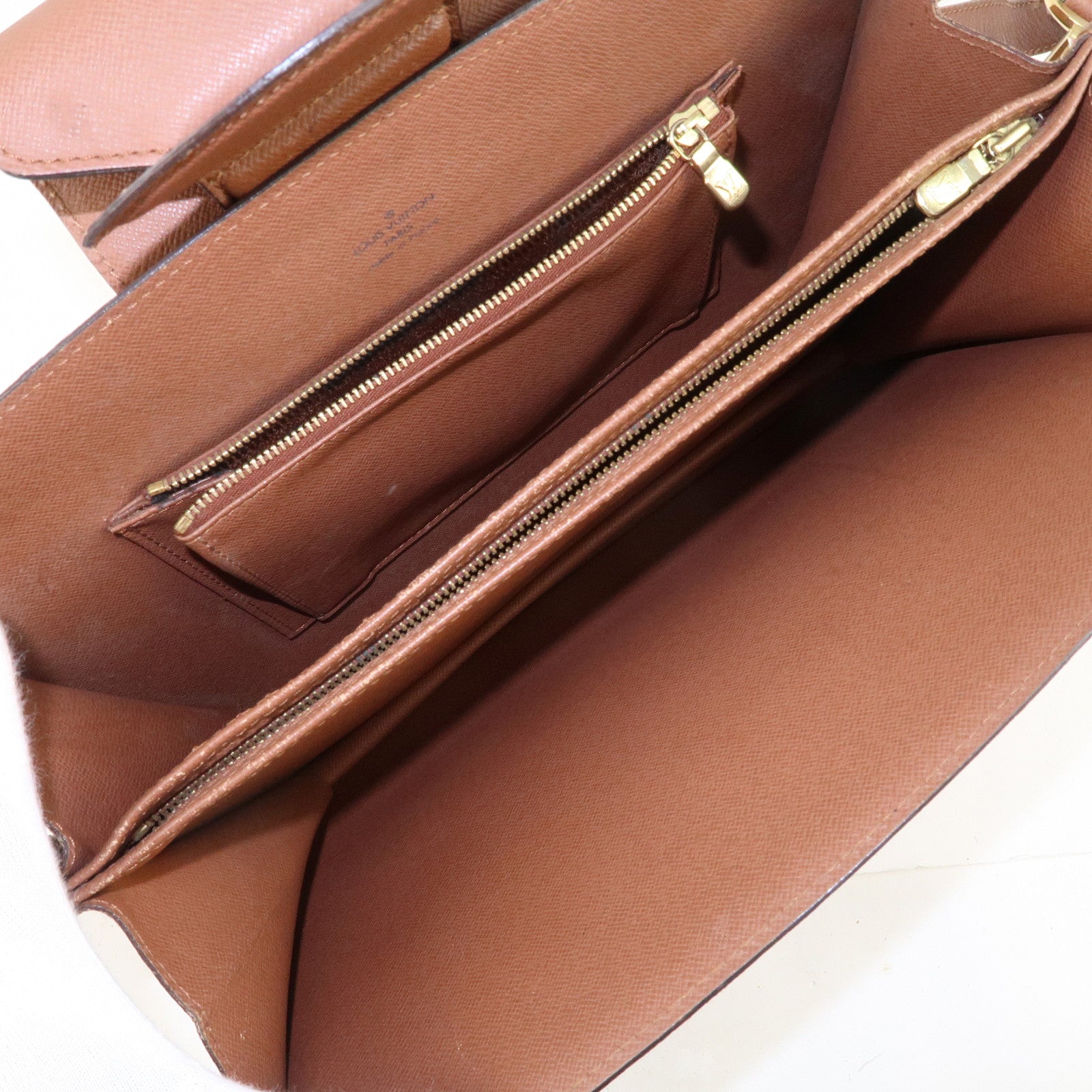 Louis Vuitton Monogram Courcelles Shoulder Bag Brown M51375