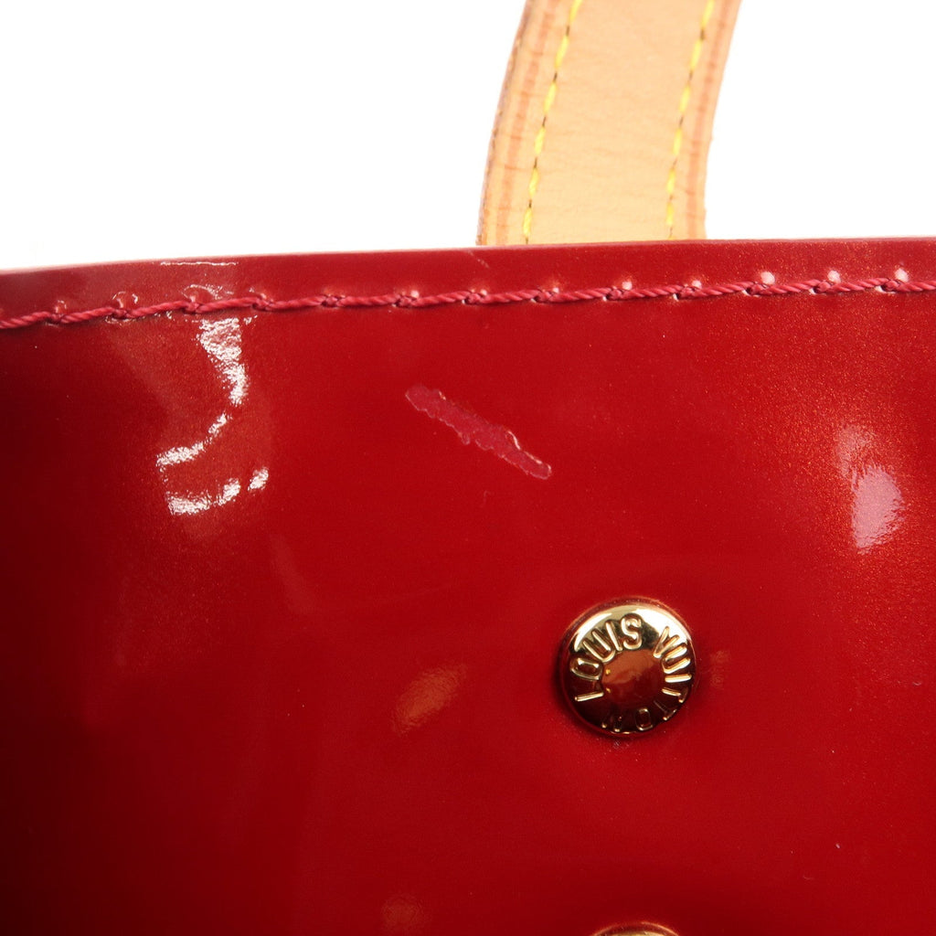 Louis Vuitton Monogram Vernis Lead PM Hand Bag Red M91990