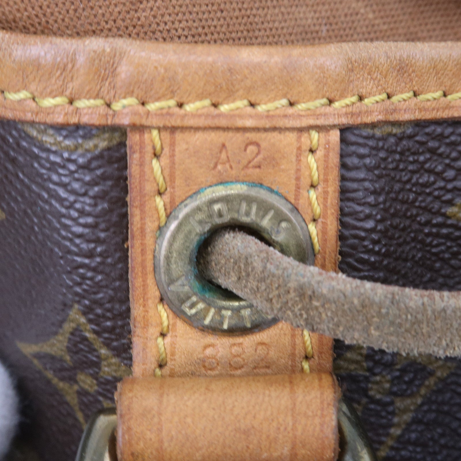 Louis Vuitton Monogram Petit Noe Shoulder Bag Brown M42226