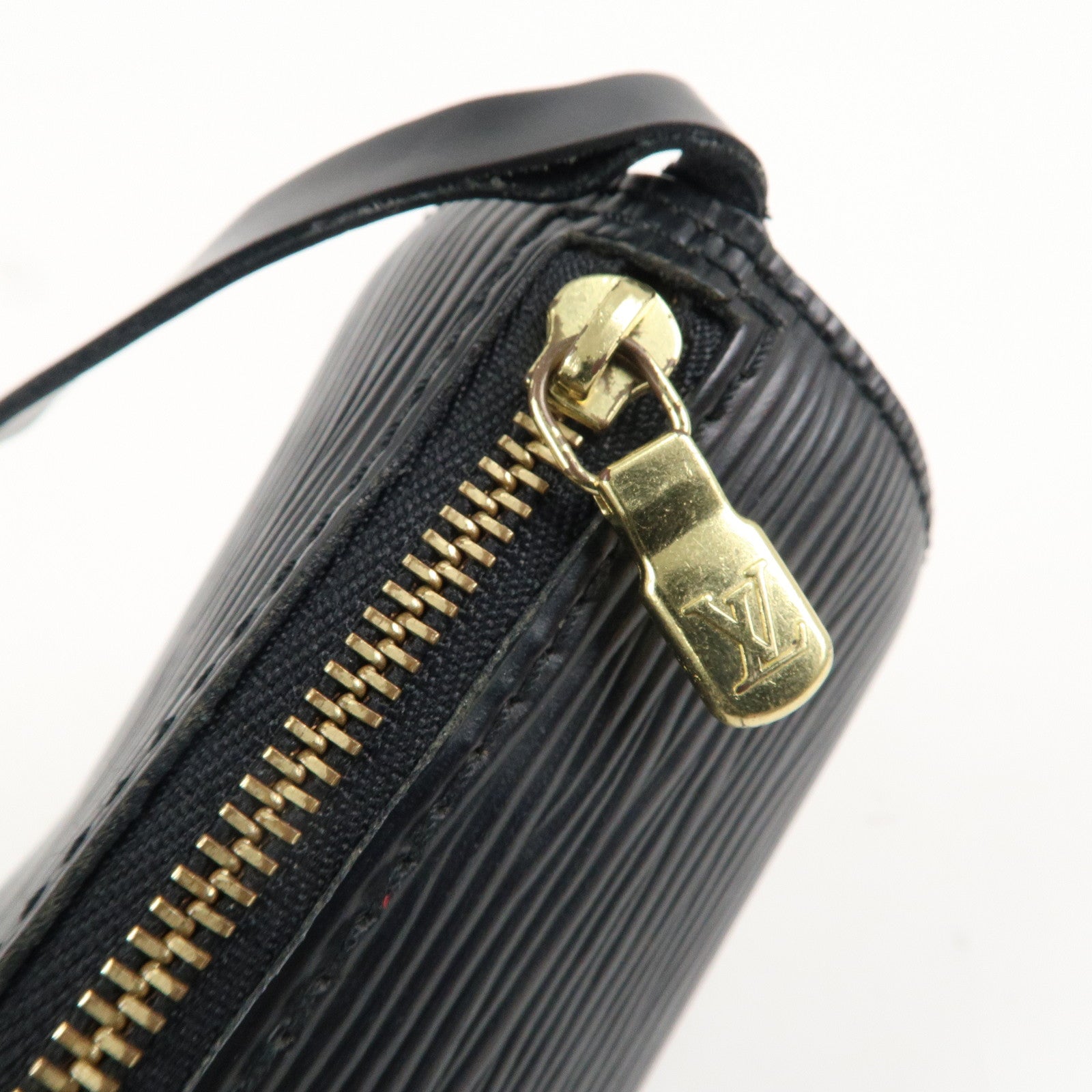 Louis Vuitton Epi Set of 2 Pouch For Soufflot Hand Bag Black Red