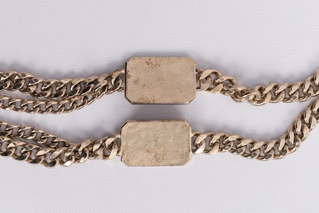 Collier gourmette Chanel D��fil��